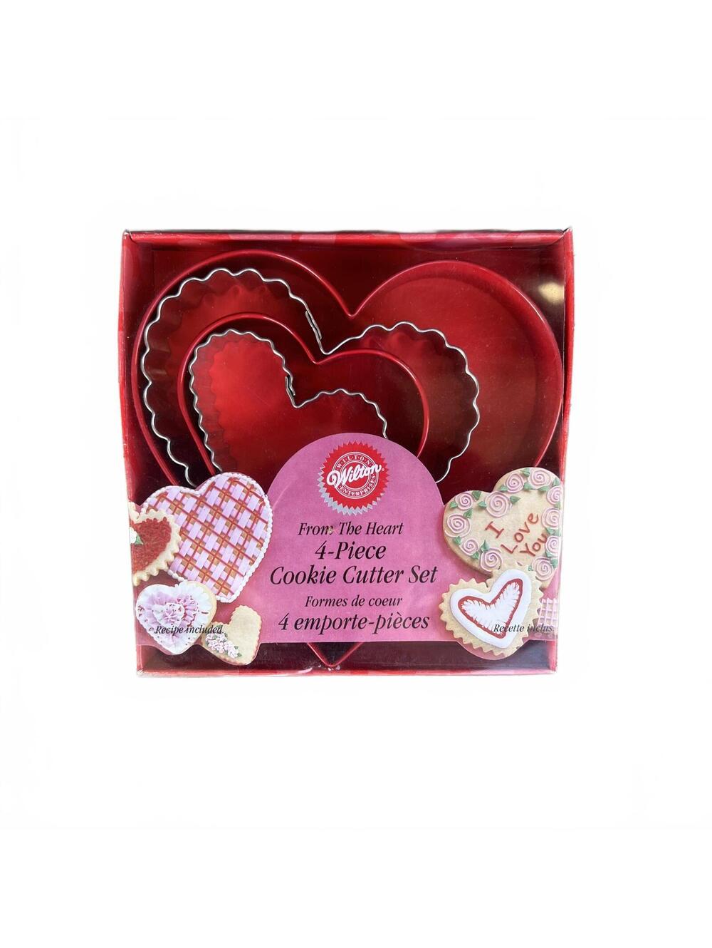 Wilton From The Heart 4-Piece Heart Cookie Cutter Set